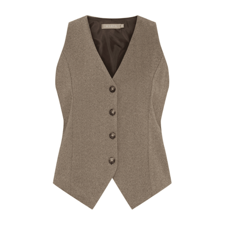 Mdc Rainey vest i brun fra Marta du Chateau.