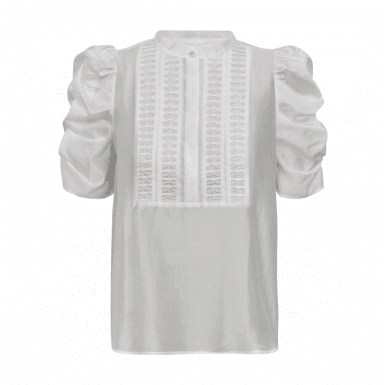 AnnsofiGO Lull Blouse fra Gossia – Elegant og eksklusiv bluse i en flot blommefarve.  