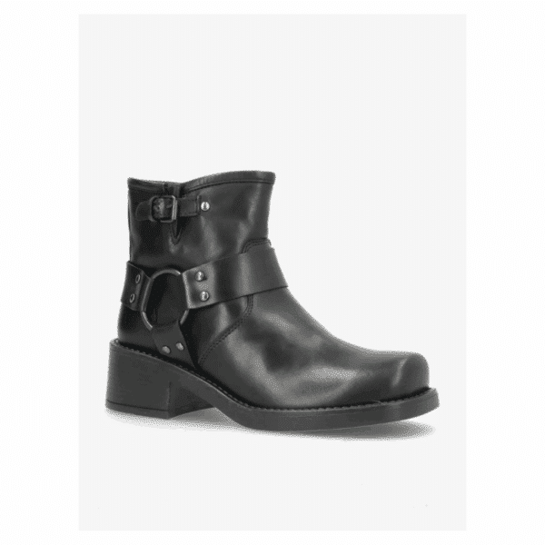 MY WAY støvle fra Shoedesign. Lækker sort bikerstøvle