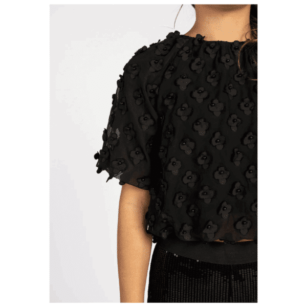 DELANY FLOWER PES 508 - BLACK - Billede 4
