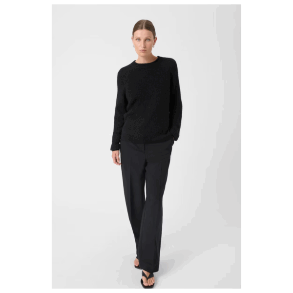TUESDAY RAGLAN PULLOVER - BLACK - Billede 2
