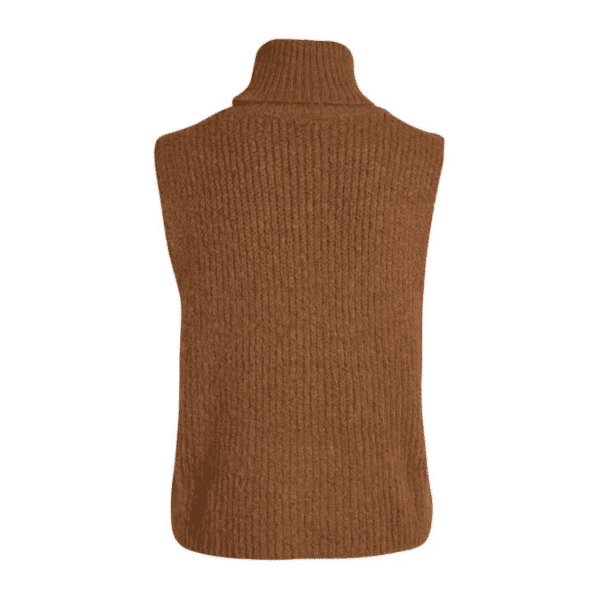 AGNES VEST KNIT - CAMEL - Billede 2