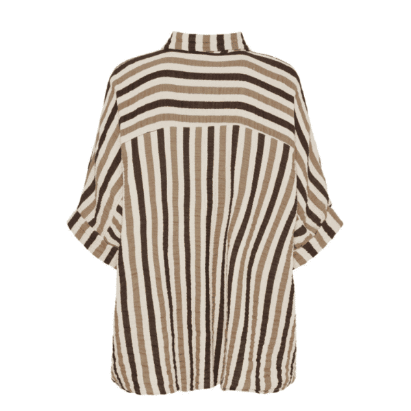 MOSSIE SHIRT - CAMEL/BROWN - Billede 2