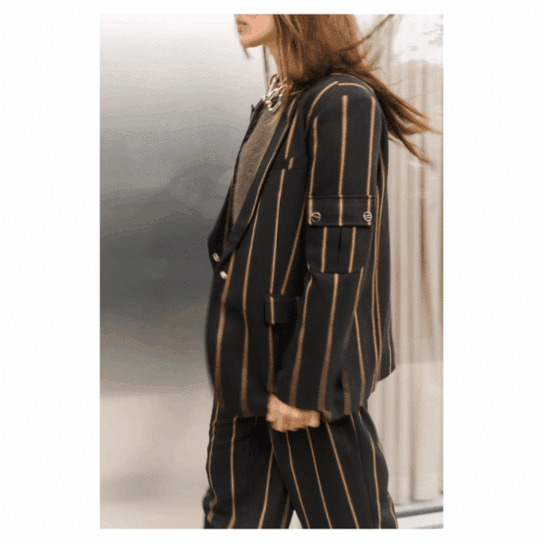 KENDAL STRIPE BLAZER - NIGHT BLUE - Billede 2
