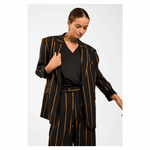 KENDAL STRIPE BLAZER - NIGHT BLUE - Billede 3