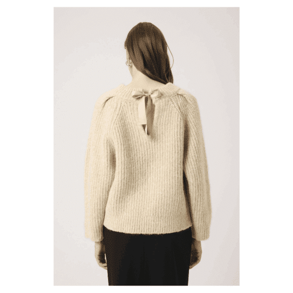 PLEONI PULLOVER - DOESKIN MELANG - Billede 4
