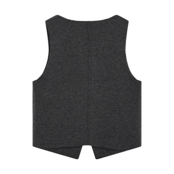 ZINA WAISTCOAT - DARK GREY MELAN - Billede 4
