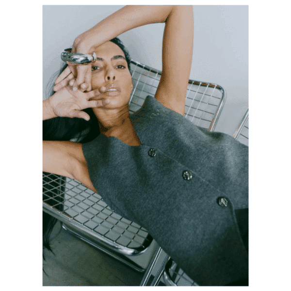 ZINA WAISTCOAT - DARK GREY MELAN - Billede 2