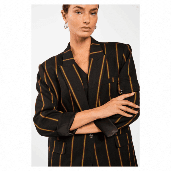 KENDAL STRIPE BLAZER - NIGHT BLUE - Billede 5