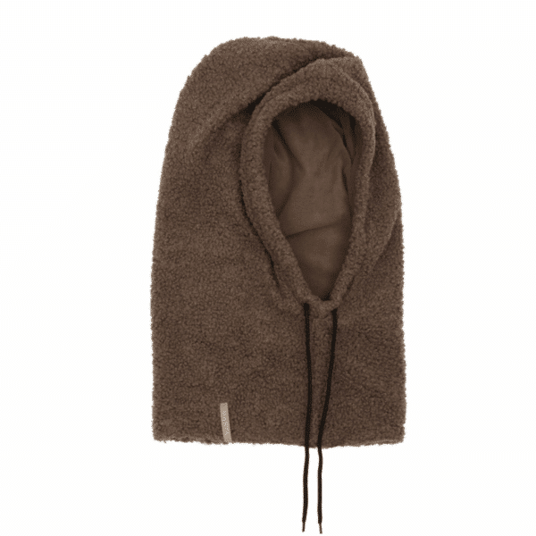 Mdc Cleore teddy balaclava fra Marta du Chateau.  Findes i beige & brun. En dejlig lun balaclava i teddy kvalitet.  100% polyester. 