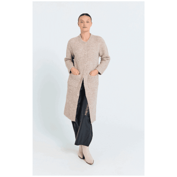 JUMP CARDIGAN - DESERT TAUPE - Billede 3