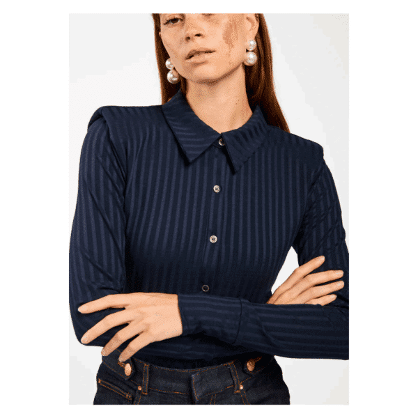 VIGO VIS 177 BLOUSE - DARK NAVY - Billede 3