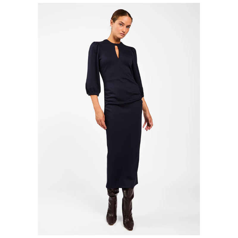 ABYGAIL DRESS - DARK NAVY - Billede 2