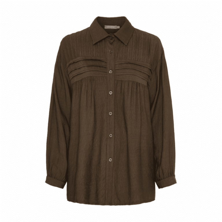 Lagoon skjorte fra Marta du Chateau. Elegant bluse fra Marta Du Château med fine detaljer. Blusen har en løs pasform og gennemgående knapper front. Den kan bruges til ethvert outfit.