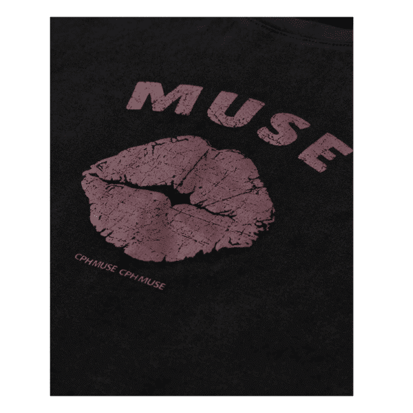 CM MUSE TEE - BLACK w WINDSOR - Billede 3