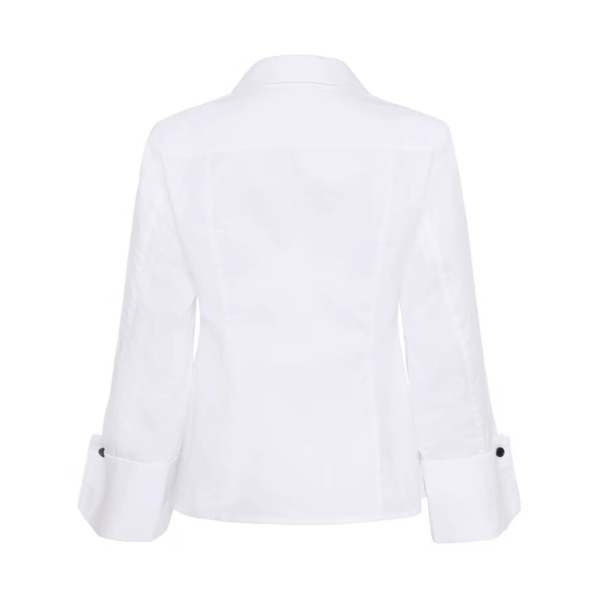 CLAUDIA SHIRT - BRIGHT WHITE - Billede 4