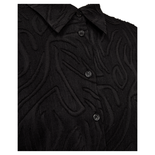 MINNA SHIRT - BLACK - Billede 3