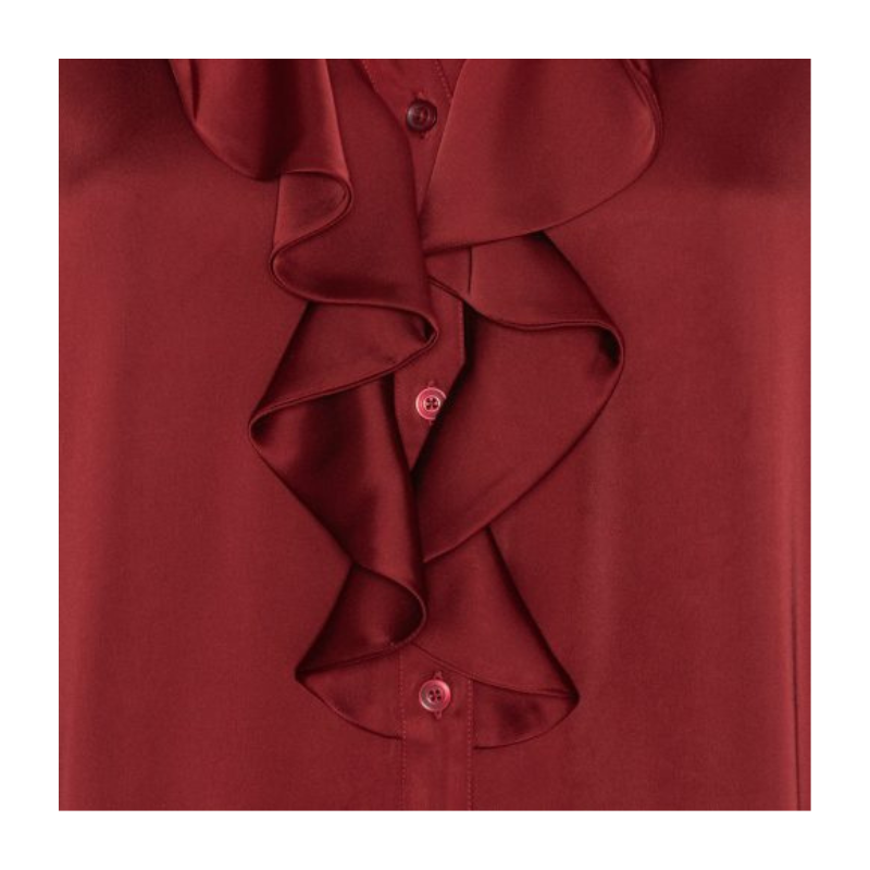 SOPHIA BLOUSE - SEMI RICH MERLOT - Billede 3