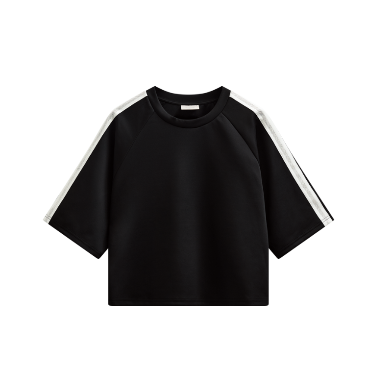 MALACY PULLOVER - BLACK/WHITE