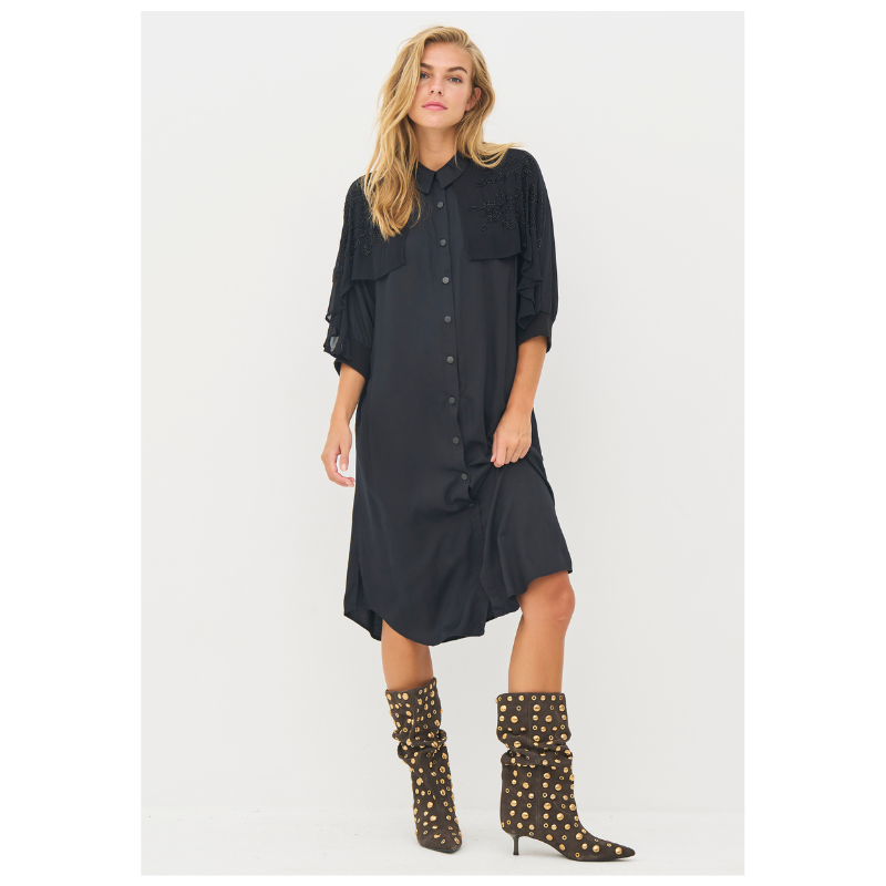 BIBI DRESS - BLACK - Billede 2