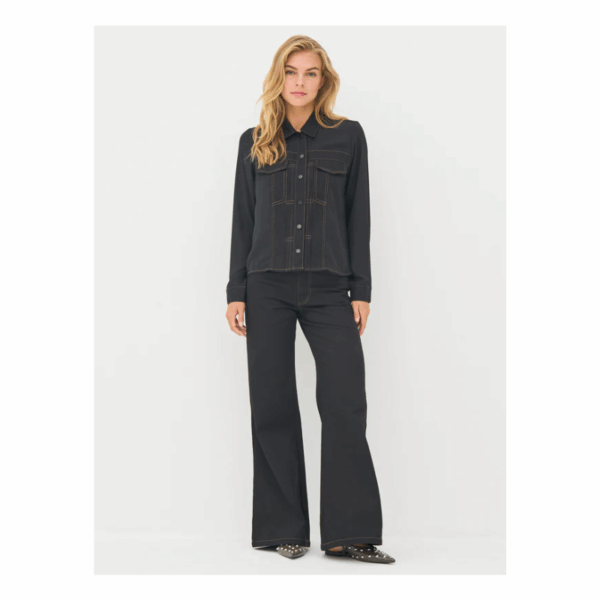 BEATE SHIRT - BLACK - Billede 3