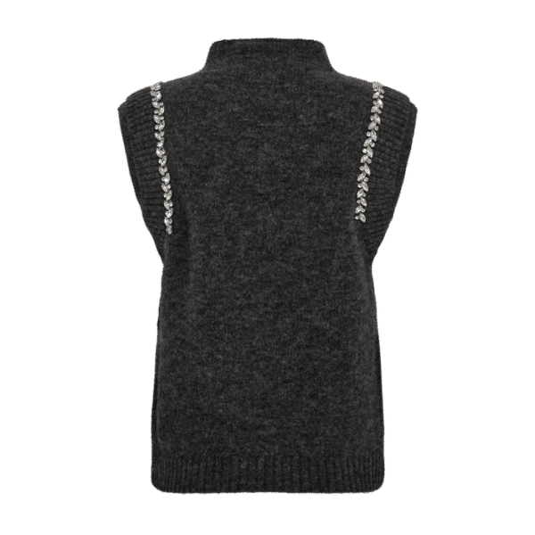 IBRA WAISTCOAT - DARK GREY MEL - Billede 4