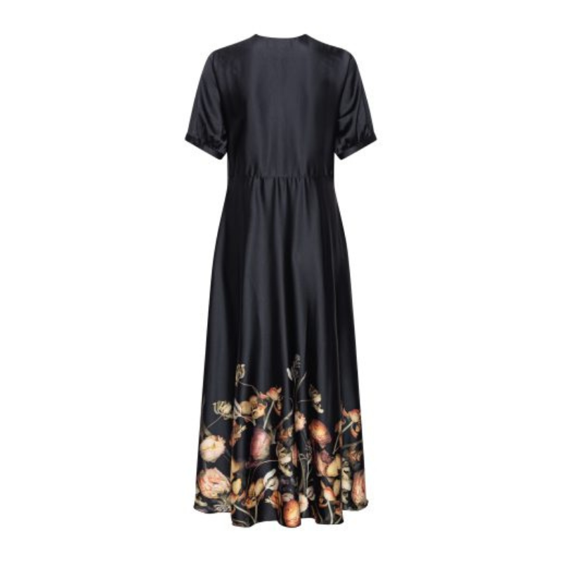 FAYE DRESS - BLACK BLOSSOM - Billede 2