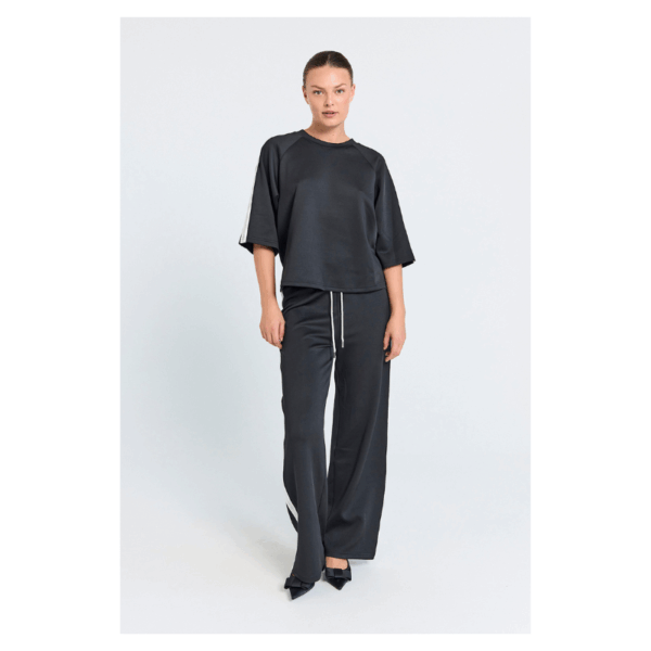 MALACY PULLOVER - BLACK/WHITE - Billede 3