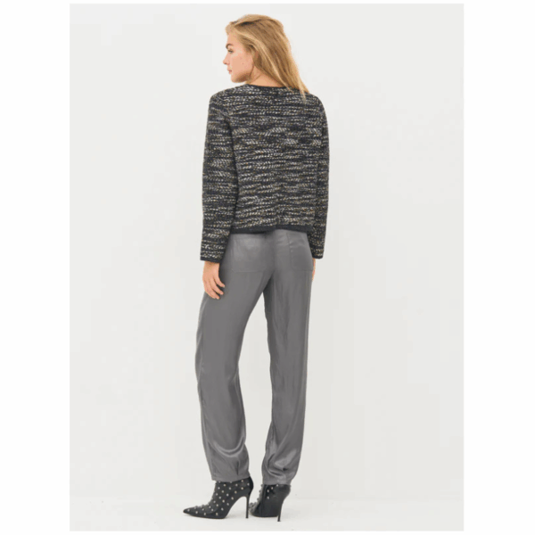BRITT JACKET KNIT - BLACK MIX - Billede 5