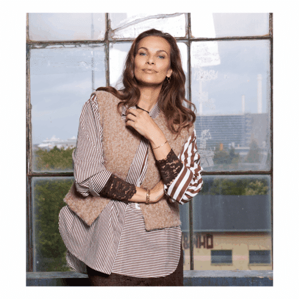 MDC CAPELLA KNIT VEST - CAMELLO 4 - Billede 2