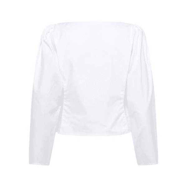 CLAUDIA LS SHIRT - BRIGHT WHITE - Billede 6