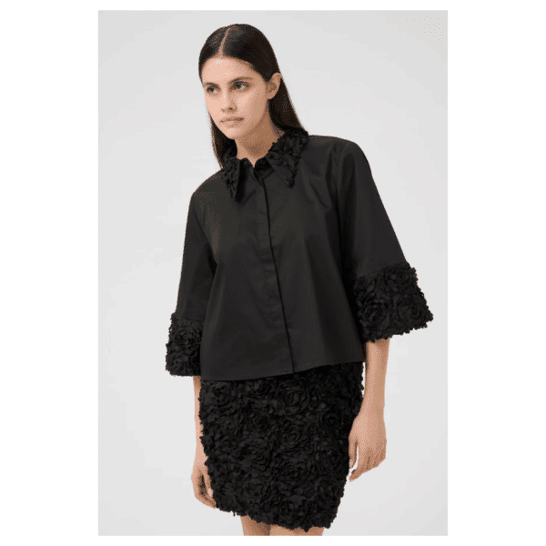CLEO CLARISSA SHIRT - METEORITE - Billede 2