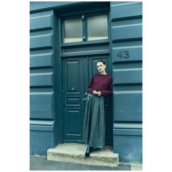 SHINMI SKIRT - BLACK GLITTER - Billede 2