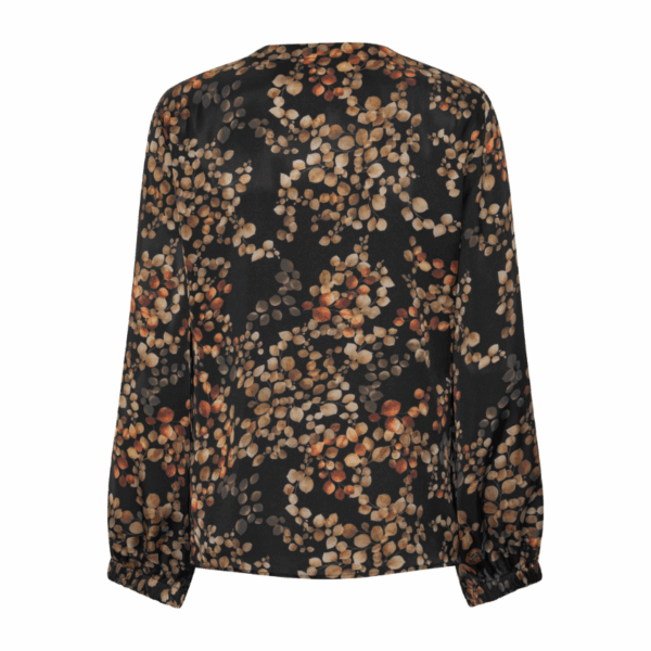 SOPHIA BLOUSE - MELANGE NOIR - Billede 2