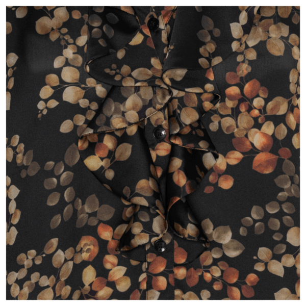 SOPHIA BLOUSE - MELANGE NOIR - Billede 3