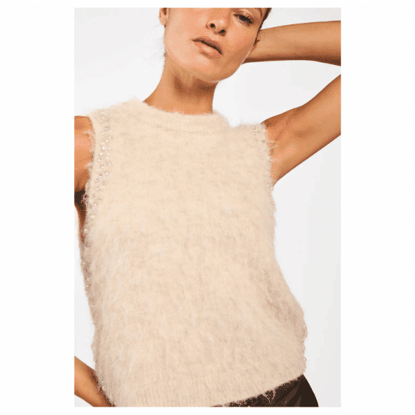 LENA VEST - CREAM3 - Billede 2