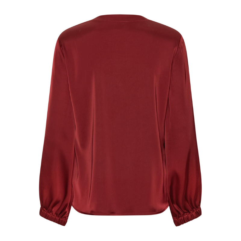 SOPHIA BLOUSE - SEMI RICH MERLOT - Billede 2
