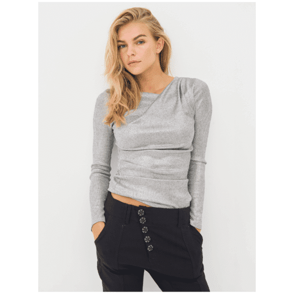 BIRKE BLOUSE - IRON GREY - Billede 2