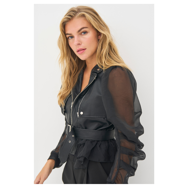 BRITTA JACKET - BLACK - Billede 4