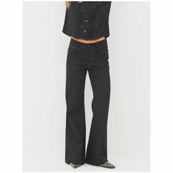 BEATE TROUSERS - BLACK - Billede 4