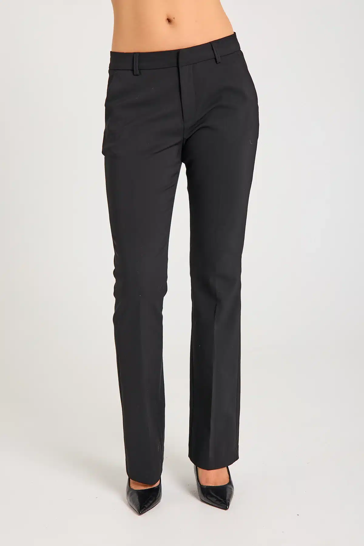 Isadora bootcut bukser i sort fra Freequent i en blød kvalitet