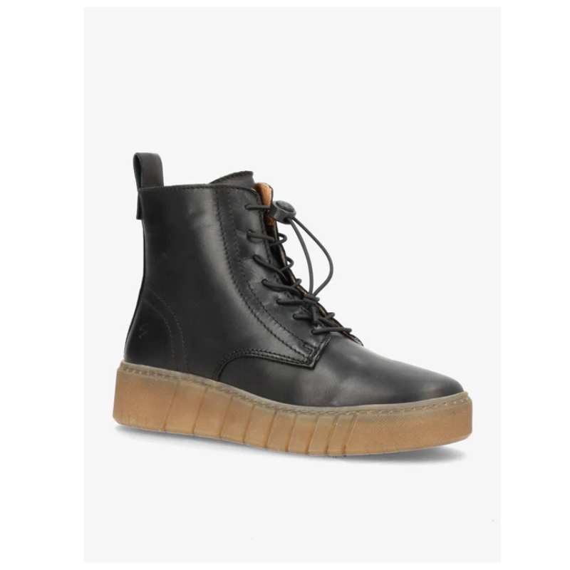 MOOVED LACE - LEATHER BLACK