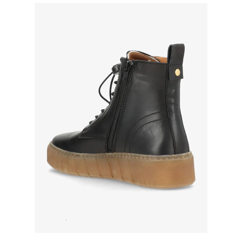 MOOVED LACE - LEATHER BLACK - Billede 3