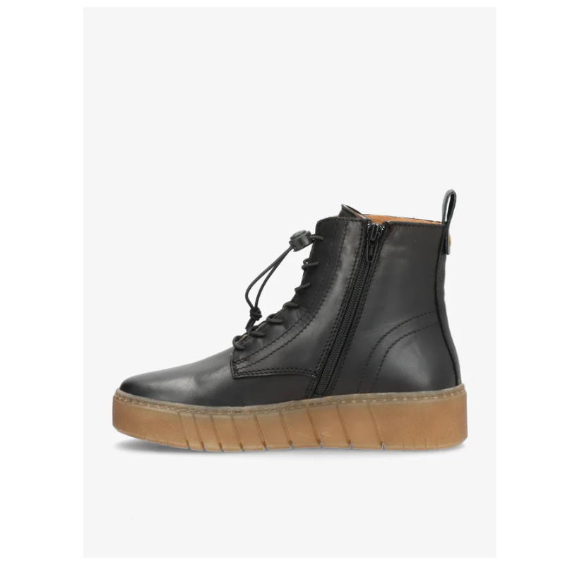 MOOVED LACE - LEATHER BLACK - Billede 4