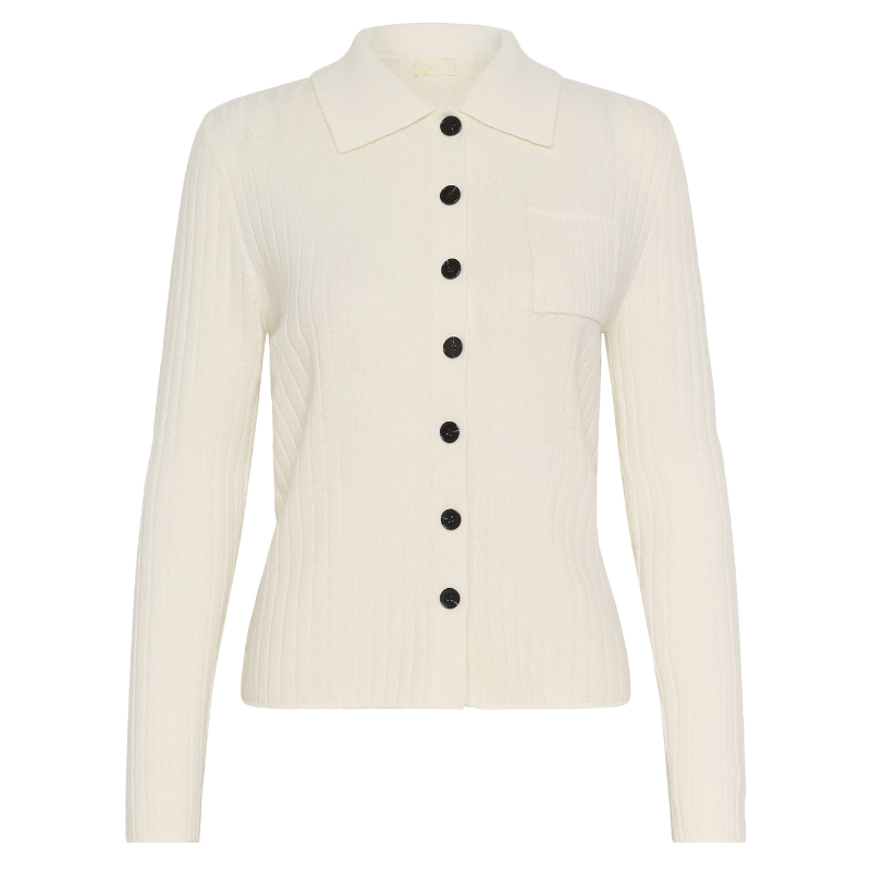 MOLINA POLO CARDIGAN - CREME