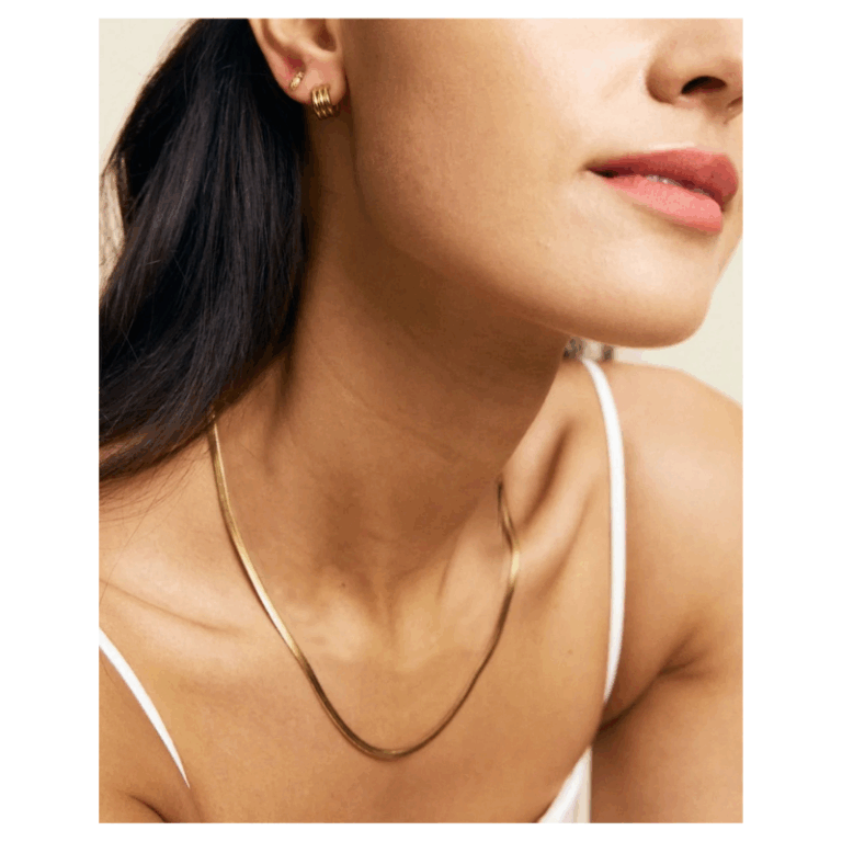 Chain Herringbone halskæde fra Edblad