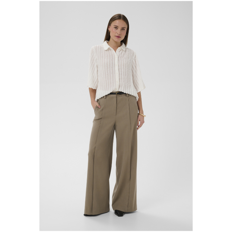 VECENNA HELA SHIRT SS - W. WHITE - Billede 2