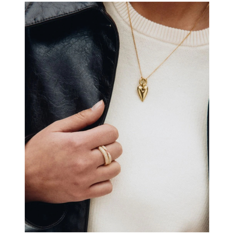 Amore Necklace L - Gold - Billede 4