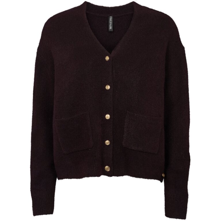 Gigi cardigan i bordeaux fra Prepair