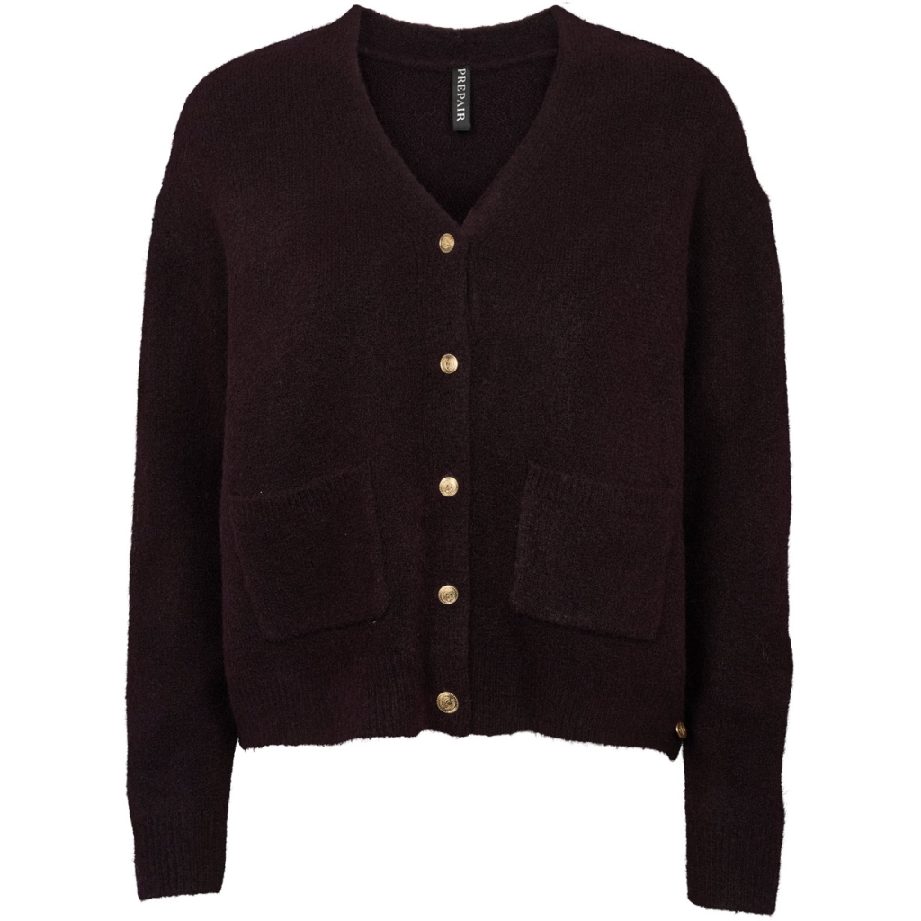 Gigi cardigan i bordeaux fra Prepair